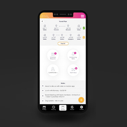 Amdocs - Execuitves Travel App POC