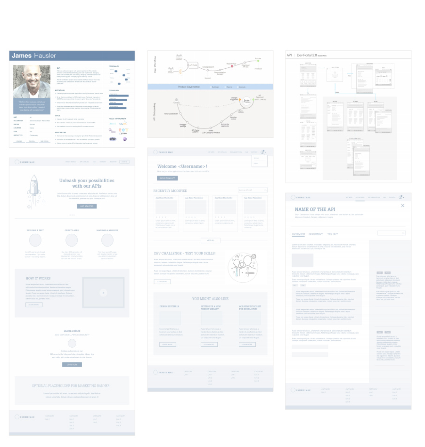 Devportal wires and persona