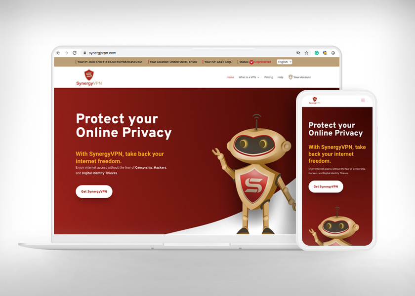 SynergyVPN - VPN portal for online privacy